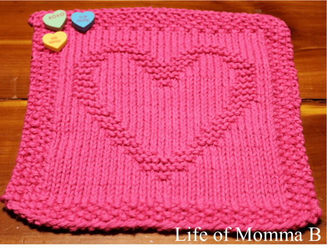 Heart dishcloth - 2