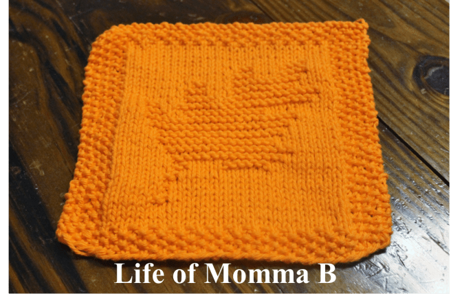 leaf dishcloth with free pattern / www.LifeofMommaB.wordpress.com