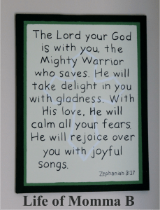 Zephaniah 3 17 canvas | Life of Momma B