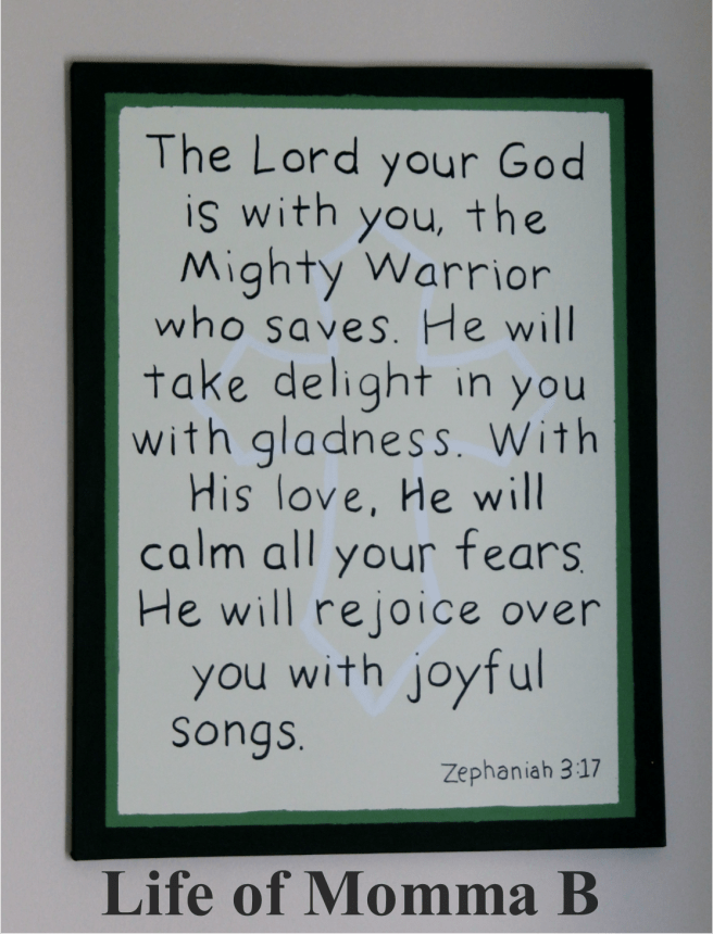 Zephaniah 3 17 canvas | Life of Momma B