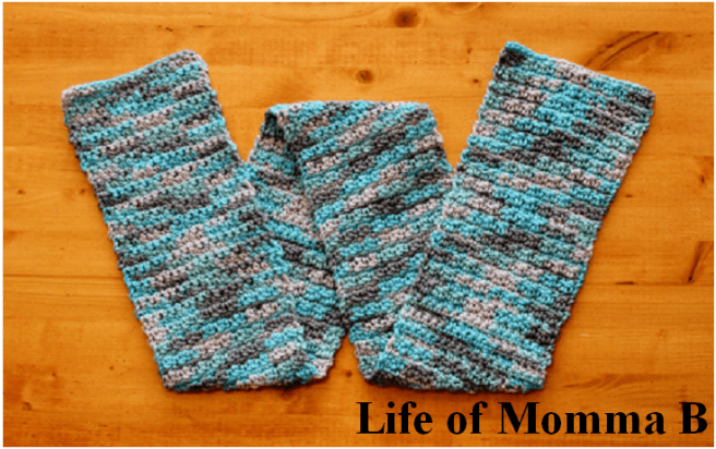 crochet - easy textured scarf